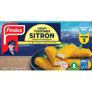 Findus Krõbedad sidrunimaitselised kalapulgad 250 g