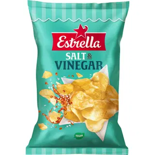 Estrella soola- ja veiniäädikamaitselised kartulikrõpsud 275 g