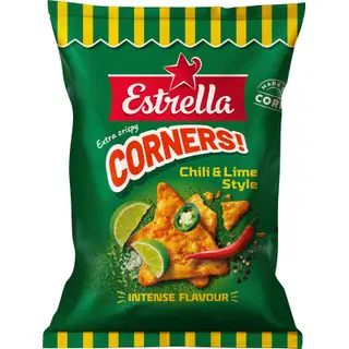 Estrella maisikrõpsud tšilli ja laimiga, 160 g