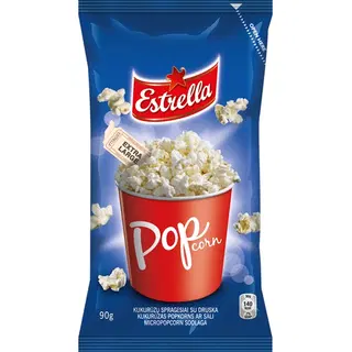 Mikropopkorn soolaga ESTRELLA 90g