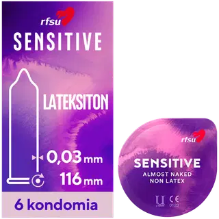 RFSU kondoomid So sensitive 6 lateksivabad 6tk
