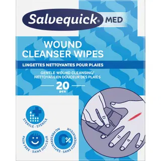 Salvequick puhastuslapid haavale 20tk