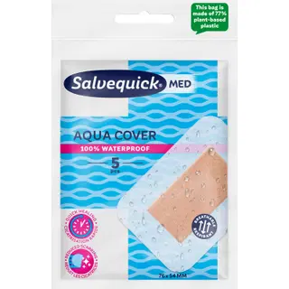 Plaaster Salvequick MED Aqua Cover veekindel 5tk