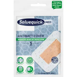 Plaaster Salvequick MED Antibact Cover 5tk