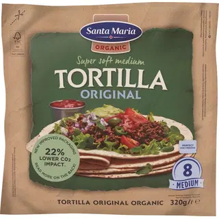 Santa Maria Tortilla Organic Original Medium, 320 g
