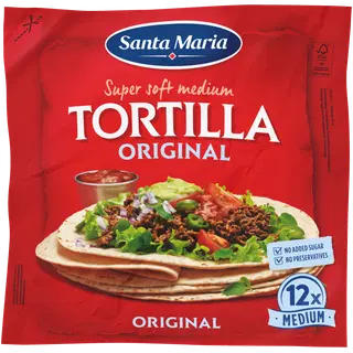 Santa Maria Original Medium tortilja, 12 tk 480 g