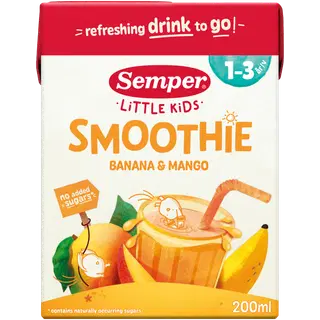 Semper smuuti banaani-mango 200 ml, alates 12-elukuust
