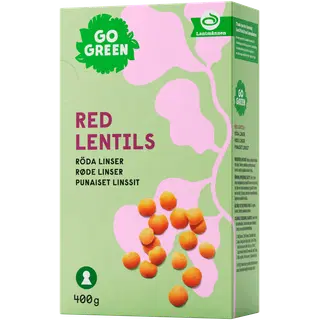 GoGreen punased läätsed, 400 g
