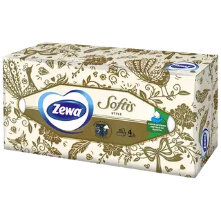 Zewa Softis Taskurätikud karbis 80tk 4kihti