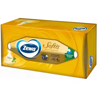 Zewa Softis Sensitive taskurätikud 80tk karp