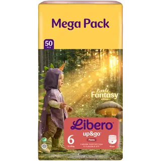 Libero Up&Go püksmähkmed S6 50tk 13-20kg