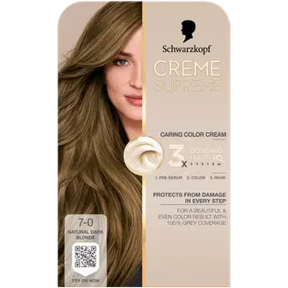 Juuksevärv Schwarzkopf Creme Supreme 7-0 Natural Dark Blonde