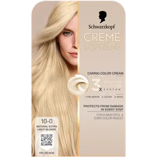 Juuksevärv Schwarzkopf Creme Supreme 10-0 Natural Extra Light Blonde