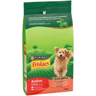 Friskies täissööt koertele veiselihaga 4 kg