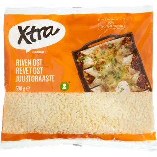 Xtra riivitud juust 15%, 500 g