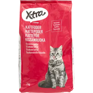 X-tra kuivtoit kassidele lihaga 3 kg