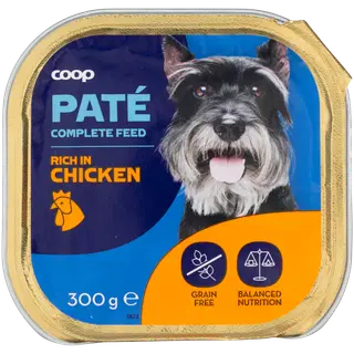 COOP Koera pate 300g sisaldab kana