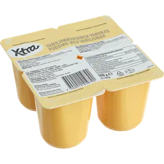 Xtra vanillipuding, 4 x 125 g