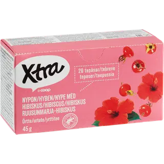 X-tra kibuvitsa-hibiskitee 20 x 2,25 g