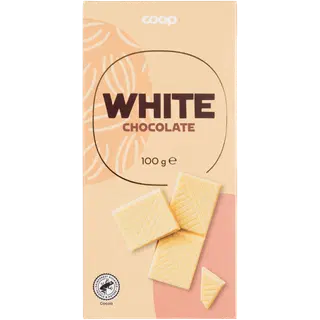 Coop valge šokolaad, vanilje 100g