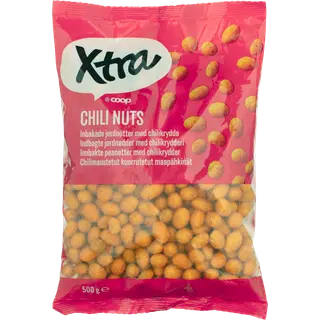 X-tra maapähklid tšillimaitselise kattega 500 g
