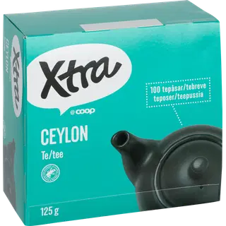 X-tra tee Ceylon 100 x 1,25 g