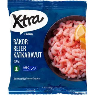 Xtra Väikesed Keedetud Kooritud Krevetid 200 g
