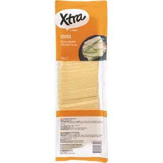 Xtra Gouda viilutatud juust 30%, 1 kg