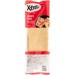 Xtra Edam viilutatud juust 24%, 1 kg