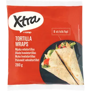 Xtra tortilla wrapid 280 g 8 tk.