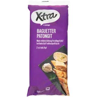 Xtra Baguette Küüslaugutäidisega 2 tk 350 g