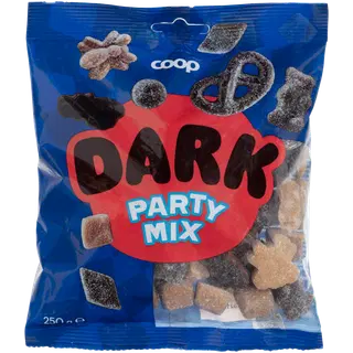 Coop Dark Party Mix lagritsasegu kommipakk 250g