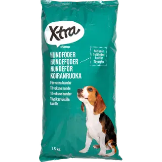 X-tra täissööt koertele lihaga, 7,5 kg