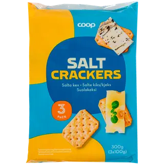 Coop soolakreekerid 3*100g