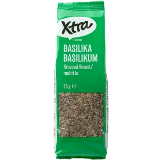 Xtra kuivatatud purustatud basiilik 25g