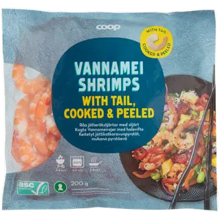 Coop Vannamei Küpsetatud Krevetid 200 g