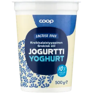 Coop kreeka stiilis laktoosivaba jogurt 10%, 500g