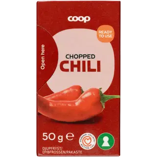 Coop külmutatud hakitud Tšilli 50 g