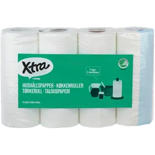 Xtra majapidamispaber 2-kihiline 4 rulli
