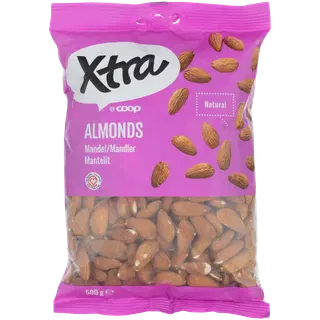 Xtra mandlid, naturaalsed 500g