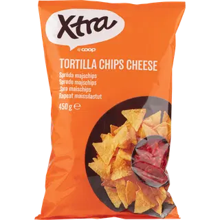 Xtra tortilla chipsid juustumaitselised 450g