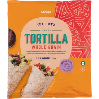 Coop täisteratortilla 370 g