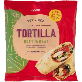 Coop pehmed nisutortillad 12tk 480g