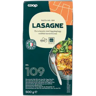 Coop lasagne durumpasta munapasta 500g