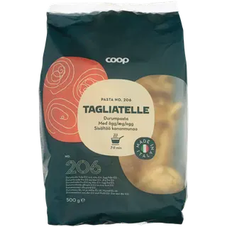Coop tagliatelle durumpasta munaga 500g