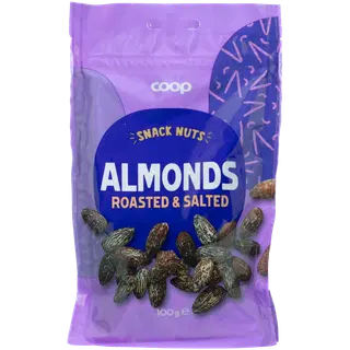 COOP mandlid röstitud&soolatud 100g