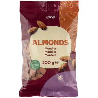 Coop Naturaalsed Mandlid 200g