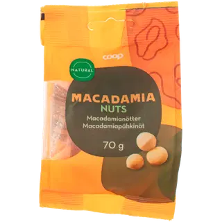 Coop makadaamiapähklid, naturaalsed 70g