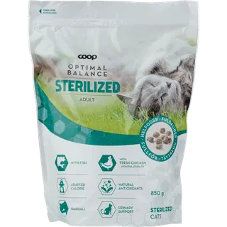 COOP Optimal kuivtoit steriliseeritud kassidele 850g