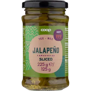 Coop jalapeno viilud soolvees 225 g